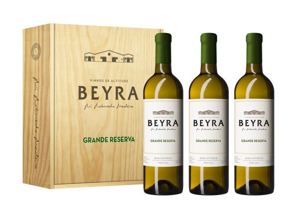 Pack de 3 gf Beyra Grande Reserva Branco 2019 cx madeira